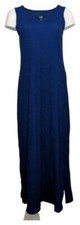 Belle by Kim Gravel Dress Sz S Slub knit Maxi  Blue MSRP $56 * SUPER SALE!