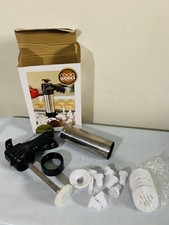 COOKS WORKS Cookie Press  8 Pc Icing Set Stainless steel
