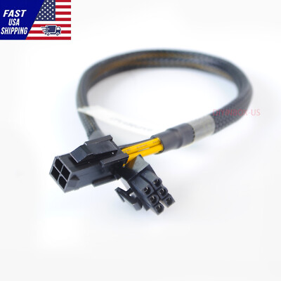 Motherboard CPU 4-pin Female to GPU 6-pin Male Adapter Cable