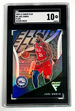 2020-21 Panini Flux Joel Embiid Fluid Silver Prizm SGC 10 #5 Philadelphia 76ers
