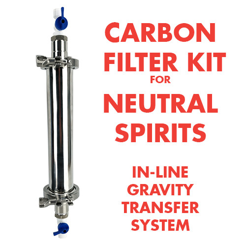 Activated Carbon Filter Kit In-Line Style Filter Kit for making Neutral Spirits