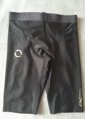 Zone0 Damen Kompressions-Tights schwarz zum Laufen Radfahren Active Wear Größe M