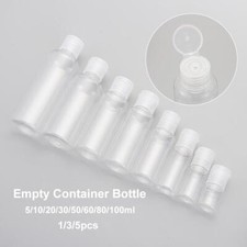 Clear Plastic Refillable Lotion Jar Empty Container Bottle Shampoo Bottle
