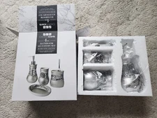 Creative Scents Brushed Nickel Bath Ensemble 4 Piece Bathroom