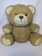R. Dakin Co Vintage 1984 Teddy Bear Plush Stuffed Beige Cream 10" Korea SF