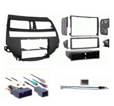 COMPLETE INSTALL/ SGL/DBL DIN Dash kit for 08-12 ACCORD CROSSTOUR W/AMP/AUTO CLI