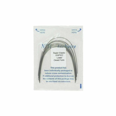 Arco NiTi Redondo Forma Natural 10 uds - Dental Boom