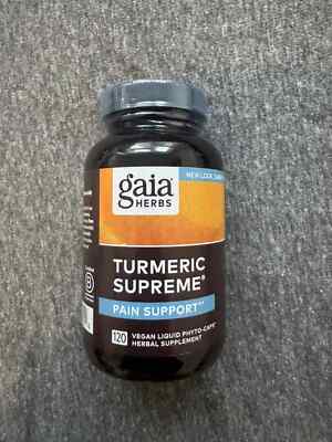 Gaia Herbs, Turmeric Supreme PAIN SUPPORT,  120 Phyto-Caps Exp 10/26