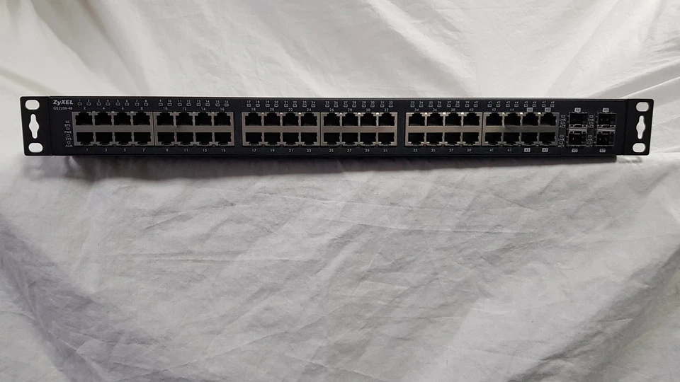ZyXEL gs2200-48 48 Port Gigabit Ethernet Switch with Rackmount Ears ONLY - Image 2 of 4