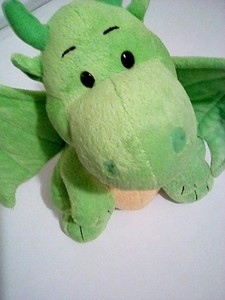green plush dragon