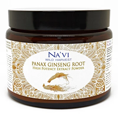 NA'VI ORGANICS Full Spectrum Panax Ginseng Root Extract Powder - Superior Quality