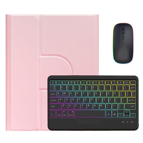 Backlit Keyboard Mouse Rotating Case Cover For iPad 6/7/8/9/10th Gen Air 4 5 Pro - Picture 29 of 71