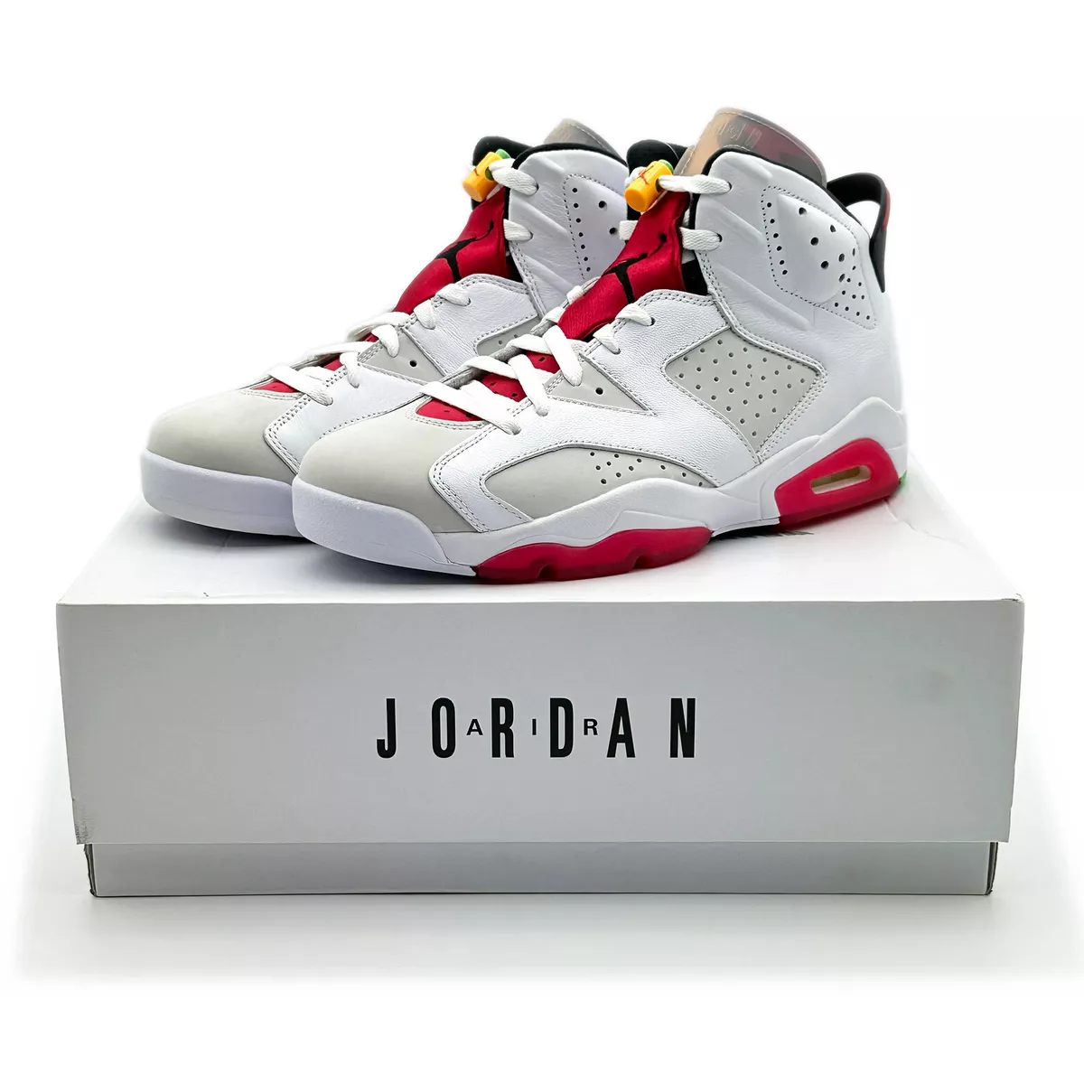 CT8529-062 Nike Air Jordan 6 Retro Hare Silver True Red Neutral Grey (Men's)