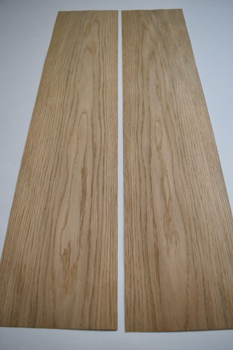 Oak Veneer - 2 Flexible REAL WOOD Sheets - 820mm x 180mm (32.2 x 7 inches) - Picture 2 of 4