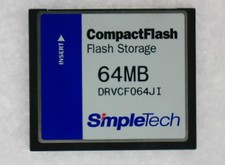 64MB 50pin CF CompactFlash Card Simpletech DRVCF064JI