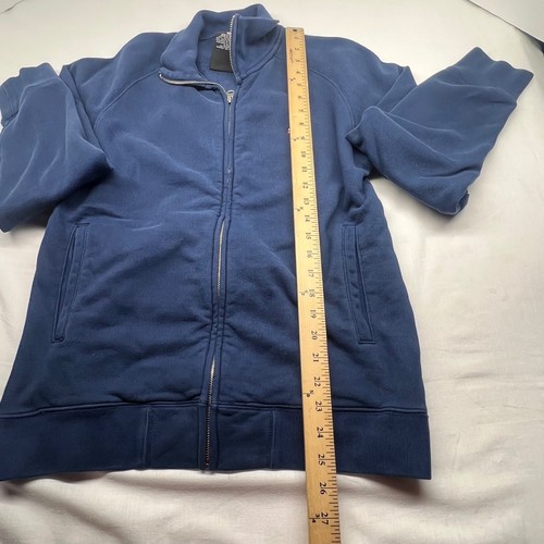 RALPH LAUREN Full-Zip Mock Neck Sweatshirt Jacket Men's XL Navy Blue Flag Logo - Picture 5 of 12