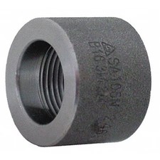 Zoro Select 1Mnc4 Half Coupling Half Coupling, 3" Pipe, Fnpt, Black Forged,