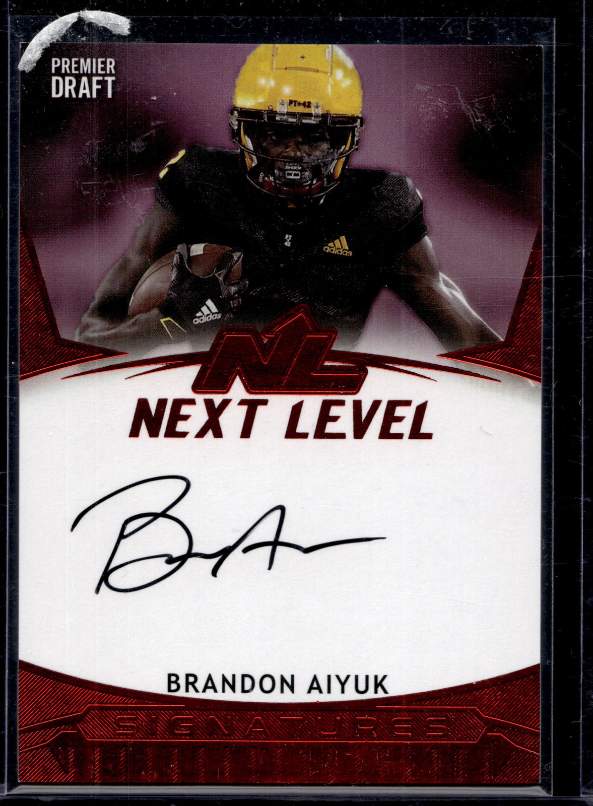 Brandon Aiyuk Sage Hit Premier Draft Next Level Signatures #NLBA Base