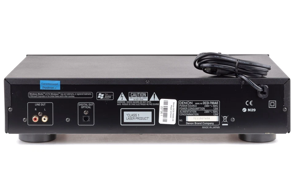 Denon DCD-700AE CD Player + FB / Pitch CD-RW MP3 / gewartet 1 Jahr Garantie [2] - Bild 4 von 4