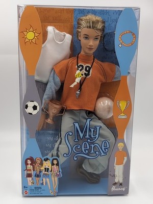Mattel My Scene Hudson Doll Teen Boy Athlete Soccer Trophy 2003 New