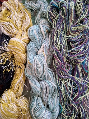 Lot Of 3 Artisinal Handcrafted Yarns Twist Multicolor 16 Oz.  Total  video thumbnail