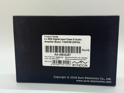Sure Electronics Wondom 2x50W TAS5768 Digital Amplifier AA-AB32257