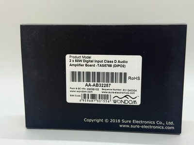#ad #ad Sure Electronics Wondom 2x50W TAS5768 Digital Amplifier AA AB32257 $33.95