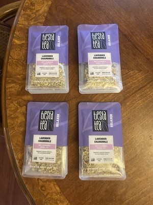 Tiesta Tea - Lavender Chamomile Herbal Tea, Calming Loose Leaf Blend Lot Of 4