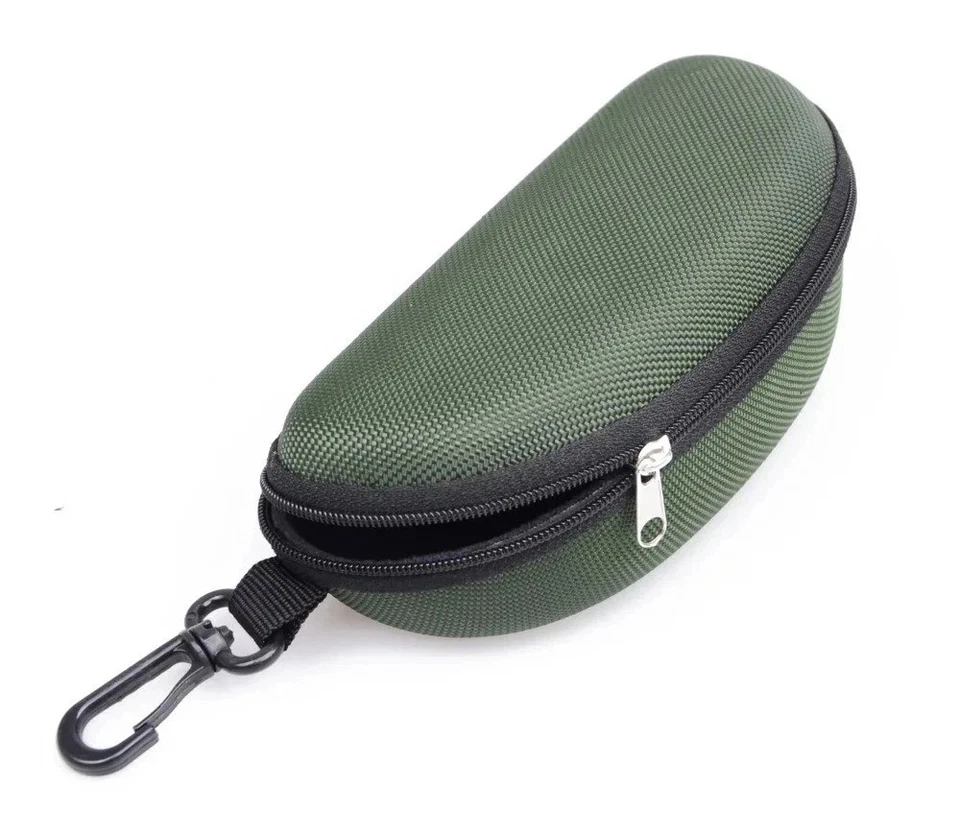 Portable EVA Glasses Case with Carabiner Hook Colorful Sunglasses Hard Case Zip* - Image 3 of 4