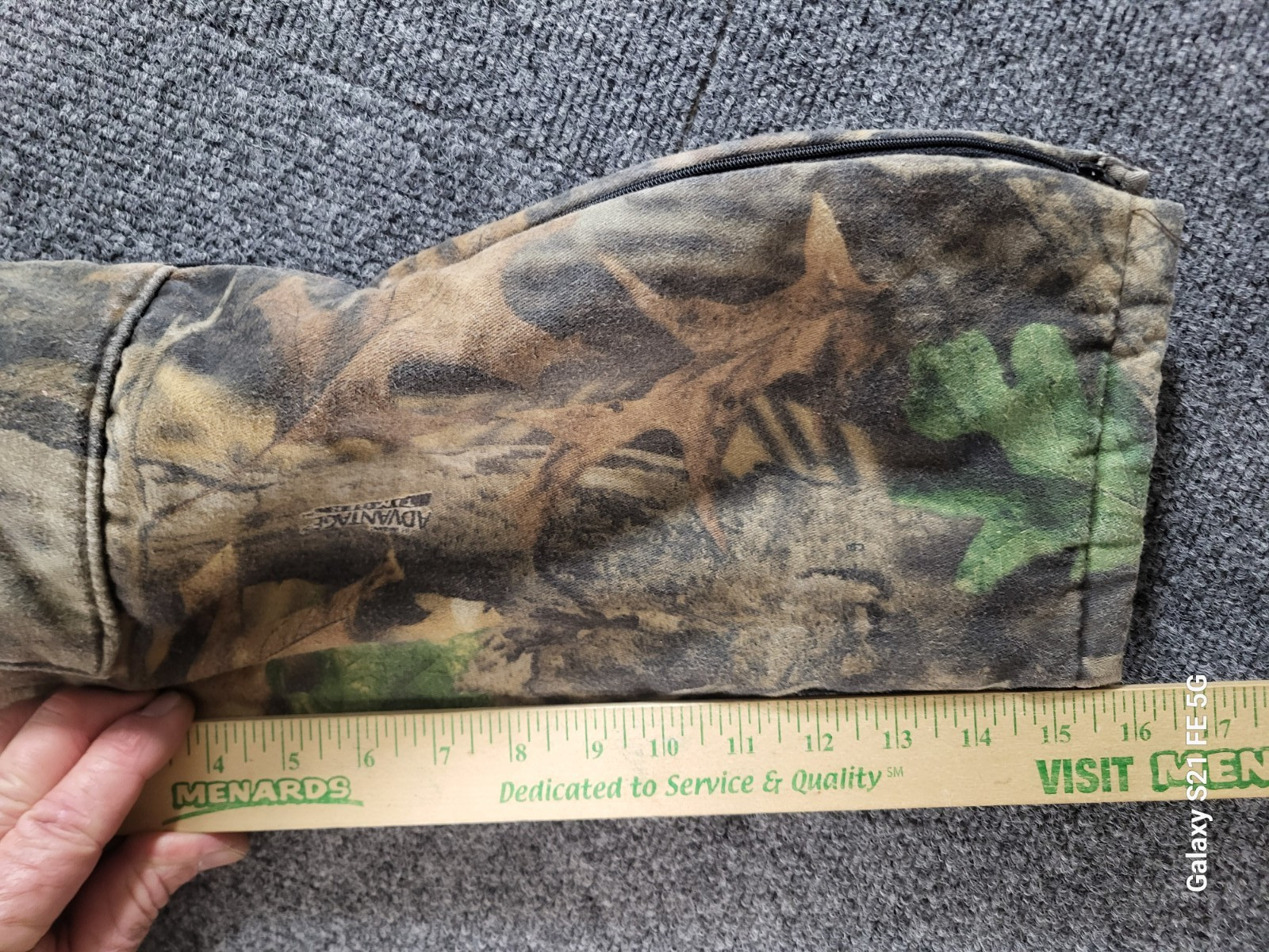 VTG Jordan Lee Insulated Quilted Lined Coverall Youth 6 Advantage Timber Zip Leg thumbnail 10