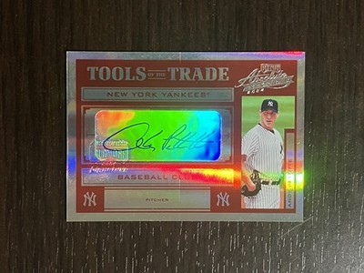  ANDY PETTITTE 2004 Playoff Absolute Tools of the Trade Red 1/1 AUTO Autograph!