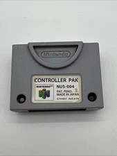Nintendo 64 - OEM N64 Controller Pak NUS-004 Memory Card - Tested