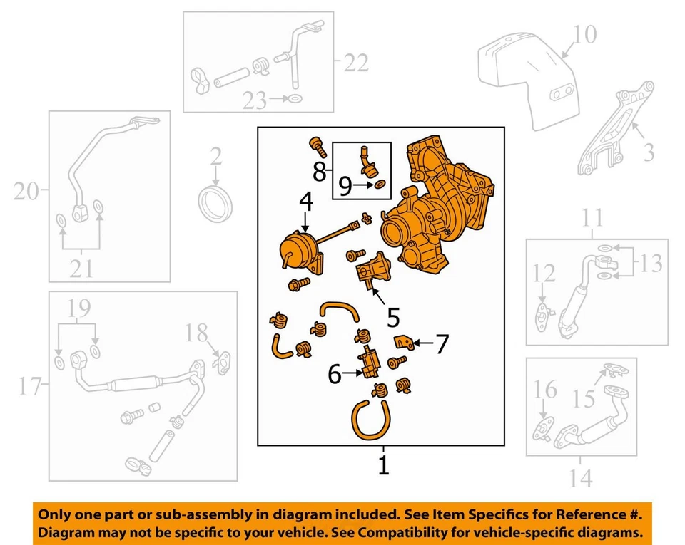 2014 Cadillac Cts Turbocharger Turbo Charger Super Charger Supercharger ZIFLY - Image 3 of 4