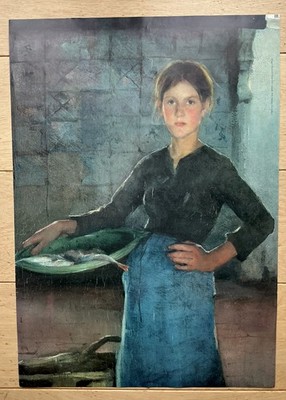 Newlyn Art Gallery POSTER Elizabeth FORBES Zandvoort Fisher Girl 1884 60x40