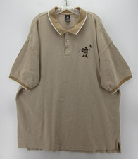 VINTAGE Taz Polo Shirt Men XXL Tasmanian Devil Warner Bros Looney Tunes Golf 
