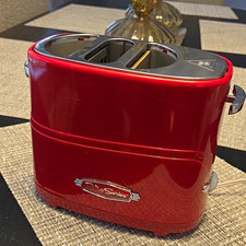 Nostalgia Hot Dog Toaster HDT600RETRORED Red 2 Slot 650W 120V ETL