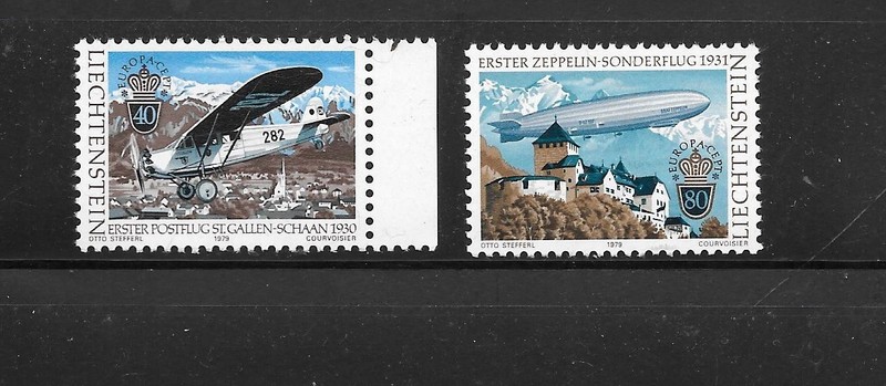 LIECHTENSTEIN SC#663-4 1979 MNH XF MNT EUROPA PICTORIAL TOPICAL STAMP SET LOT