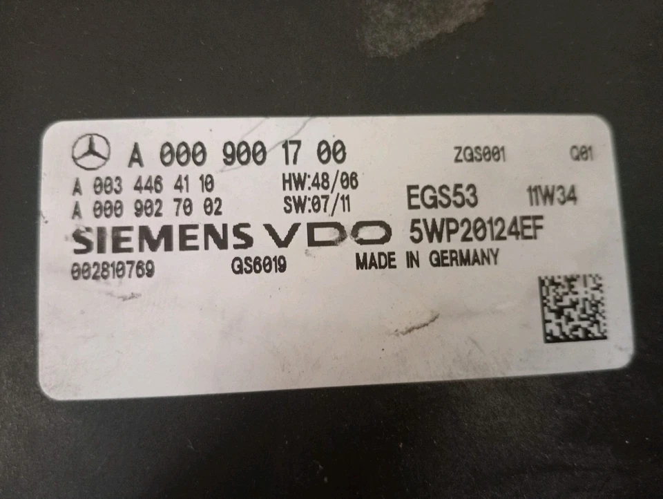 Mercedes-Benz Vito Viano W639 Centralina/modulo scatola del cambio A0009001700 - Immagine 2 di 2