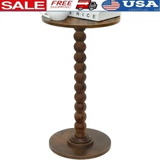 Compact Round Side Table Easy Assembly Minimalist End Table Multi-functional New