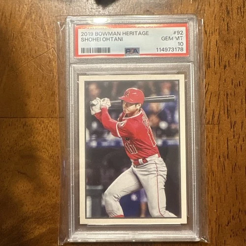 2019 Bowman Heritage #92 Shohei Ohtani PSA 10