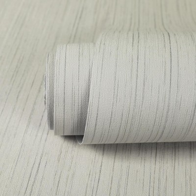 23.6 inches × 393.7 inches Light gray tearoff wallpaper with grass weave texture
