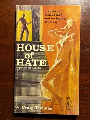 House of Hate W Craig Thomas Pyramid Books 1958 1950s Vtg PB Book