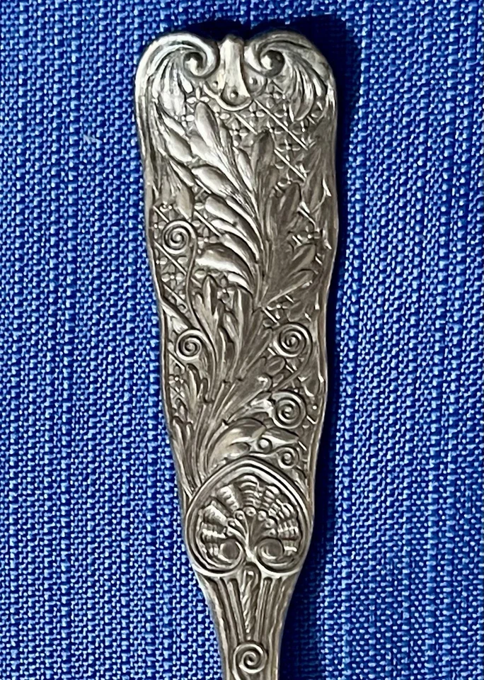 Gorham St. Antigua cucharada de queso Cloud de plata esterlina 61/8′′ reliquia prístina 1885 Foto 3 de 4