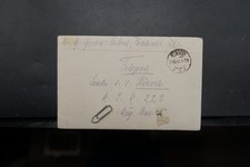 B Feldpost Brief Stettin 1918 Spanische Grippe Pandemie Post Betriebszug 222