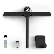 11" Shower Squeegee for Glass Doors & Window Cleaning, Black