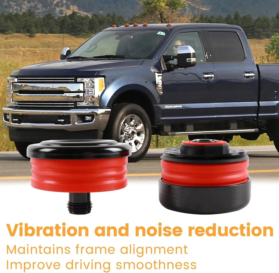 Silicone Body Mount Bushings Bolt Kit For Ford F250 F350 08-16 Crew Cab 2/4WD - Image 3 of 4