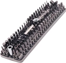 BOXERTOOL 100 piece Tamper Proof & Security Hex Bit Set 1/4" - Silver 