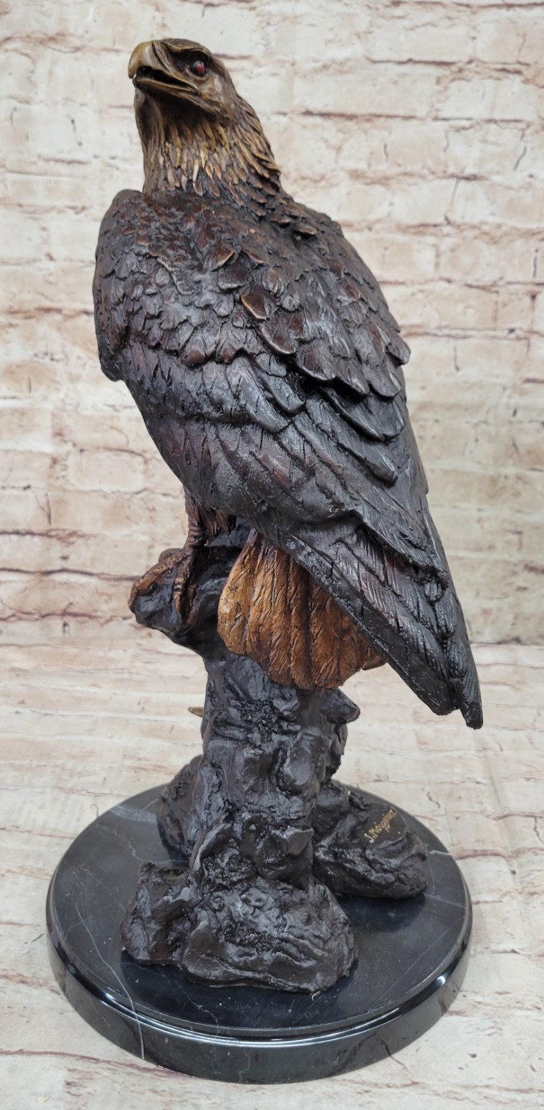 Statue Sculpture Eagle Bird Wildlife Art Deco Style Art Nouveau Style Bronze