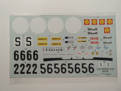 MFH (Model Factory Hiro) Decals 1:24 Ferrari 512S NEU und OVP