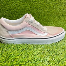 Vans Old Skool Womens Size 8.5 Pink White Gum Athletic Skateboard Shoes Sneakers